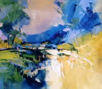 Le ruisseau (SOLD)<br />
Oil on canvas<br />
23.5 x 23.5