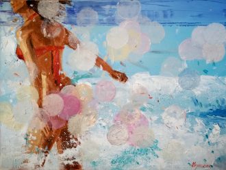 Irina Alexandrina <br />
Oil on canvas<br />
18 x 24 