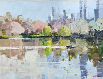 City Park <br />
Oil on canvas<br />
18 x 24