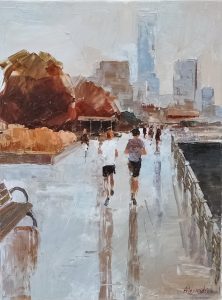 Morning Run<br />
Oil on Canvas <br />
24 x 18