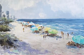 Naples Beach<br />
Oil on canvas<br />
24 x 36