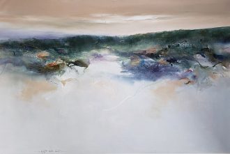 Foggy Morning <br />
Mixed Media on Canvas <br />
40 x 60