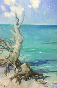 Forgotten Beach <br />
Oil on Canvas<br />
24 х 16