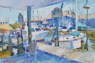 Naples City Dock<br />
Oil on Canvas<br />
24 x 36