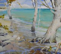Wild Beach (SOLD) <br />
Oil on Canvas <br />
28 x 51