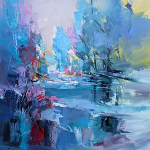 Blue Marsh<br />
Oil on canvas<br />
31 x 31
