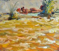 Umber Bay <br />
Oil on Canvas <br />
20 x 28