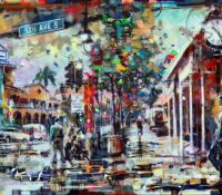 5th Ave. South (SOLD)<br />
Mixed Media on Canvas<br />
36 x 48 