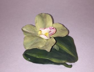 Orchid Small 2 Hand-made Porcelain