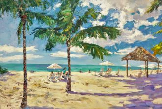 Naples Beach Hotel<br />
Oil on Canvas<br />
40 x 60<br />
