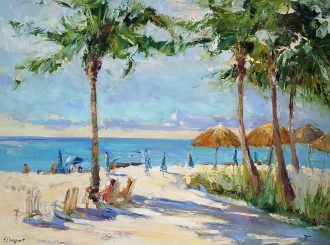 Naples Beach Hotel (SOLD)<br />
Oil on Canvas<br />
30 x 40