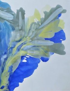 Blue Lagoon <br />
Acrylic on Canvas<br />
48.5 x 40.5