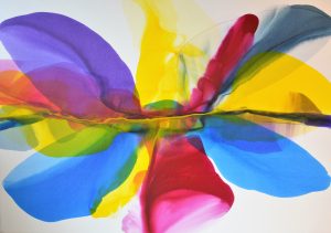 abstract flower painting
