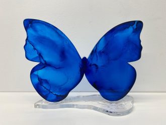 Blue Butterfly III<br />
Acrylic and ink<br />
10 x 13 x 5