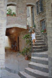 NEW!<br />
Tuscan Holiday<br />
Oil on Canvas<br />
35 x 23