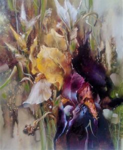 Yellow Iris<br />
Oil on Canvas<br />
23.5 x 19.5