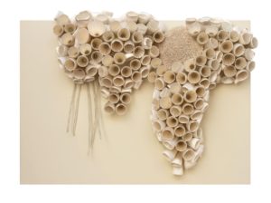 white abstract coral sculpture