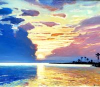 Gliding Sun<br />
Oil on Canvas<br />
28 x 39