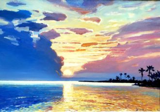 Gliding Sun<br />
Oil on Canvas<br />
28 x 39