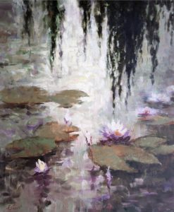Lilly Garden (available from the Artist's studio)<br />
Oil on Canvas<br />
36 x 30