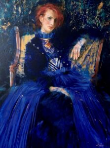 Royal Blue <br />
Oil on Canvas<br />
48 x 36