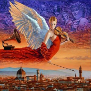 Angel of Florence<br />
Giclée on canvas<br />
30 x 30
