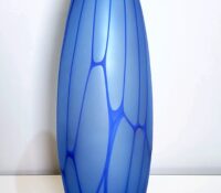 Alpheta <br />
Blue murrine vase<br />
17.5 x 6.5 x 5.5