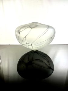 white murrine vase