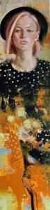 Katusha (SOLD)<br />
Oil on Canvas<br />
40 x 10