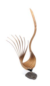 Heron Queen <br />
Cherry wood<br />
36 x 18 x 15