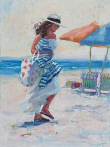 Salt and Sun <br />
Oil on canvas<br />
16 x 12