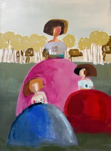 Meninas New Beginning <br />
Mixed Media on Canvas<br />
40 x 30