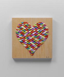 Hallelujah Amen<br />
Mixed media on canvas<br />
50 x 50 