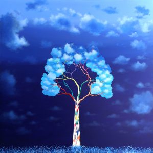 The Big Blue<br />
Oil on canvas<br />
59 x 59 