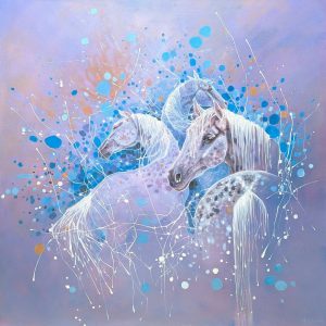 COMING SOON!<br />
Equine Spell <br />
Oil on canvas<br />
36 x 36